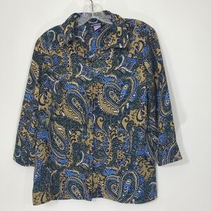 Laura Scott Petite Paisley Blouse, MP